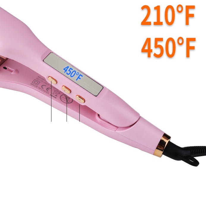 Máy Bấm Chân Tóc Sóng Lớn Cao Cấp Chuyên Nghiệp Có Điều Chỉnh Nhiệt Kemei 1227