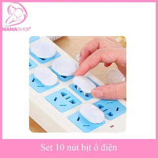 Combo 10 nút bịt ổ điện an toàn cho bé, và gia đình