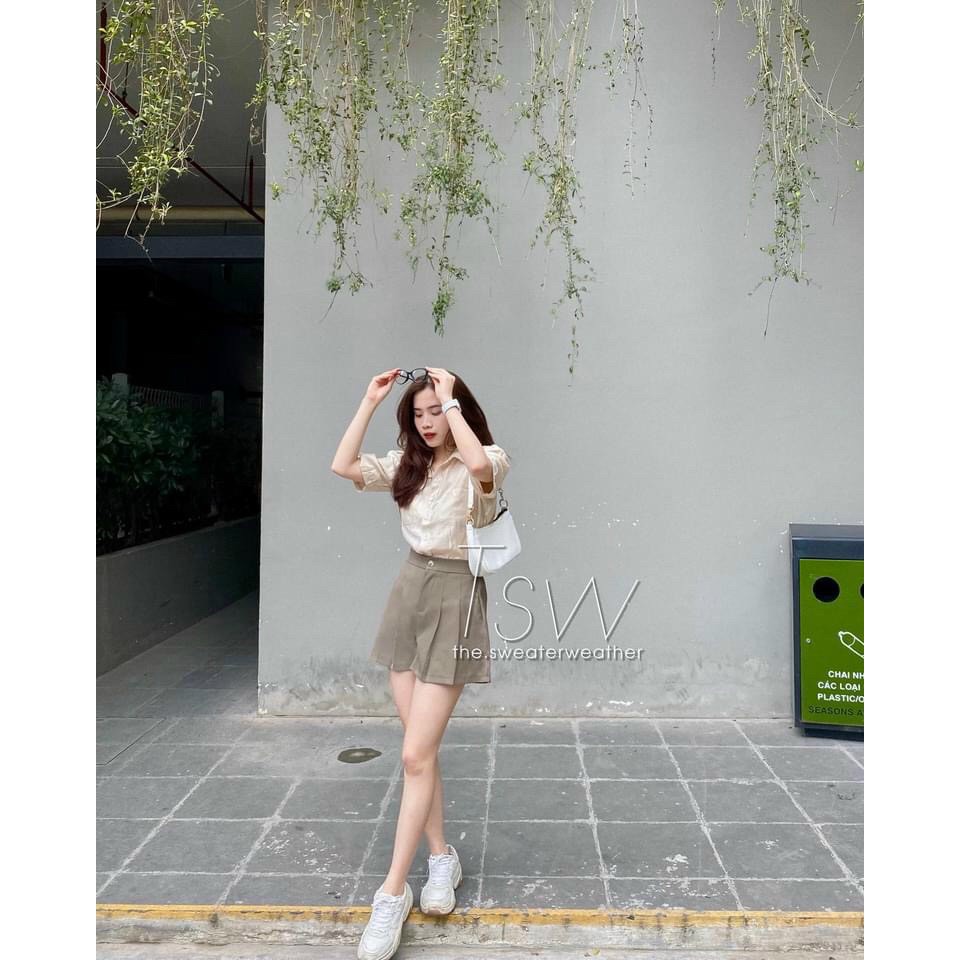 Quần short xếp ly MÃ 3308