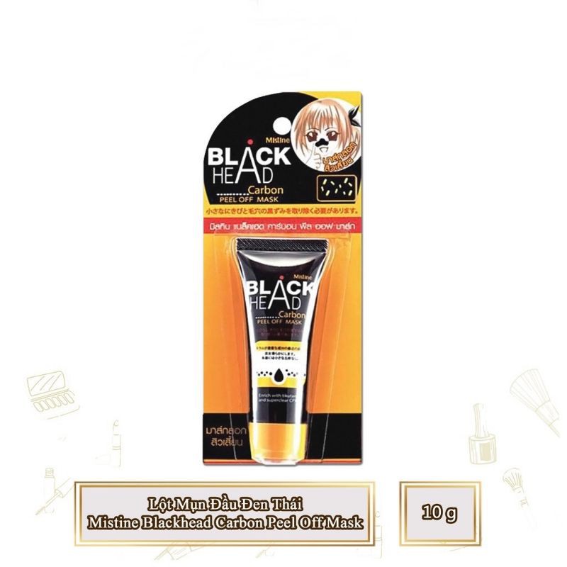 Gel Lột Mụn Đầu Đen Thái Mistine Blackhead Carbon Peel Off Mask