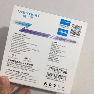 CÁP CHUYỂN ĐỔI MINI DISPLAYPORT SANG HDMI VENTION HBCBB