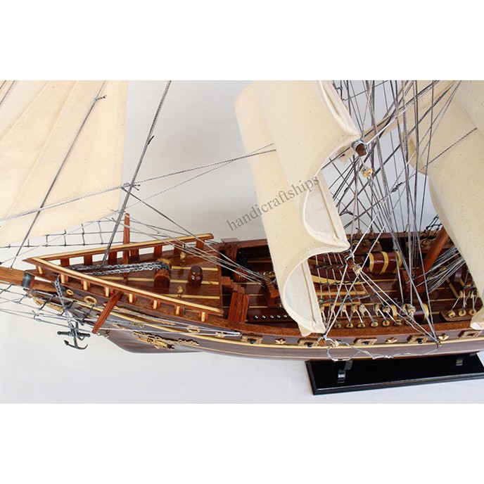 Mô hình thuyền gỗ Cutty Sark 97cm đen - wooden ship