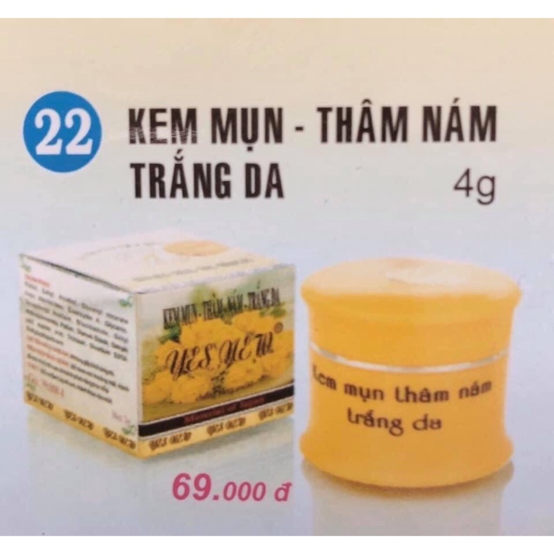 Kem Mụn Thâm Nám Trắng Da YesNew liền sẹo phục hồi da