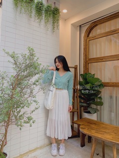Chân váy voan xếp ly 2