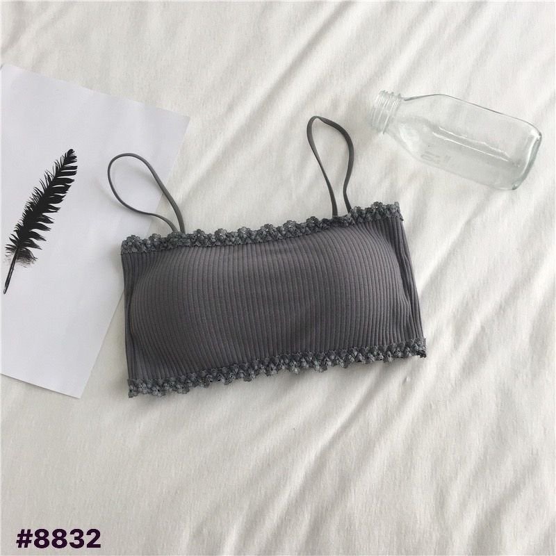 Bra Gân Tăm Viền Ren Quây Ngang - Áo Lót Nữ Nâng Ngực Siêu Tốt