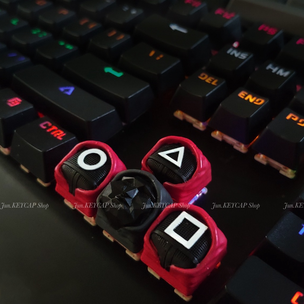 Squid Game Keycap - Nút Bàn Phím Trò Chơi Con Mực Hot Trend