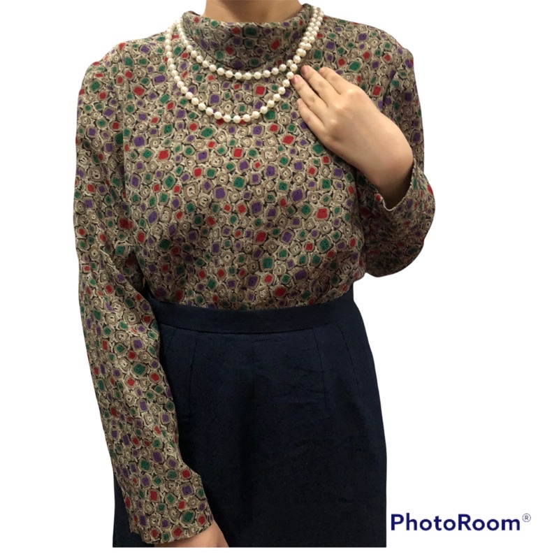 Áo hoạ tiết vintage nhật size M-L