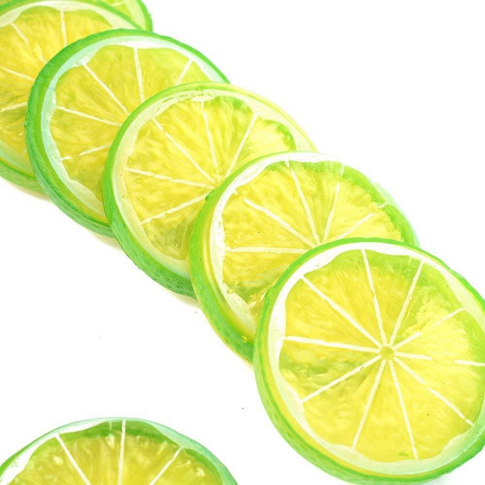 Set 12 Lát Chanh Nhân Tạo Trang Trí Tiệc