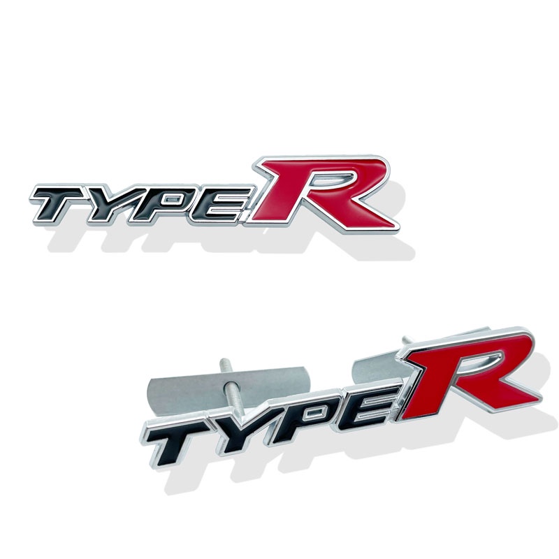 Miếng Dán Logo Chữ R Bằng Kim Loại 3D Trang Trí Cho Xe Hơi Honda City CR-V XR-V HR-V Accord Odyssey Jazz