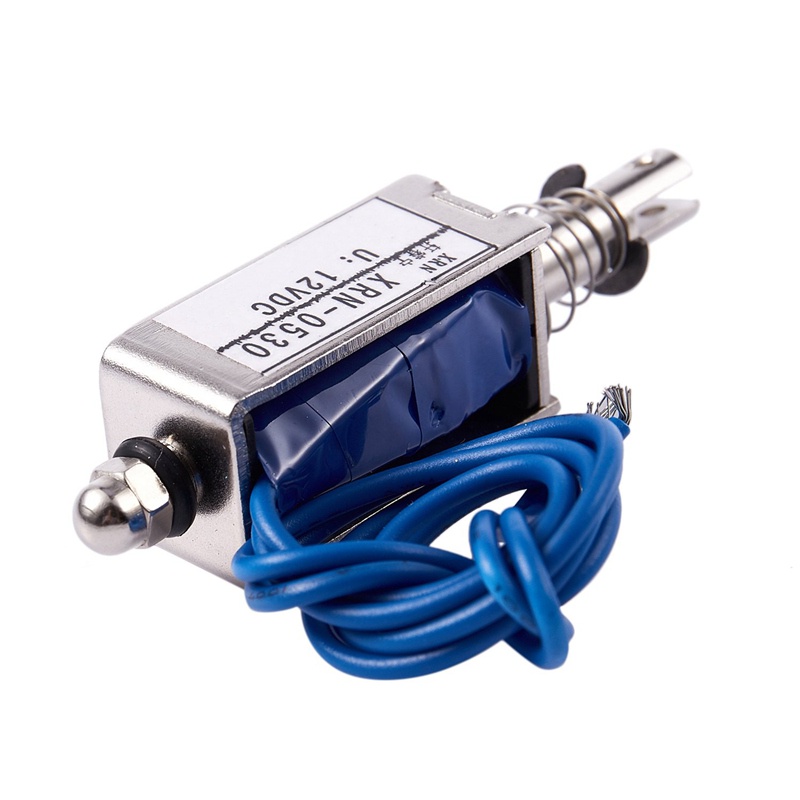 Van điện từ loại đẩy / kéo 10 mm DC 12 V 2.1 kg force