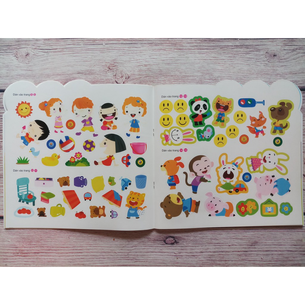 Sách - 200 Miếng Bóc Dán Thông Minh - Phát Triển Chỉ Số Tình Cảm EQ | BigBuy360 - bigbuy360.vn