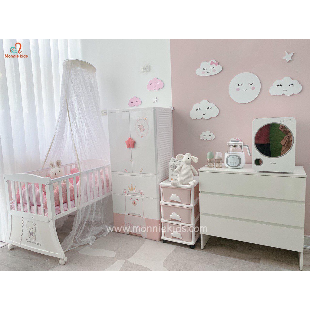 Tủ nhựa BEAR MONMON 4-5 tầng mẫu mớI Monnie Kids
