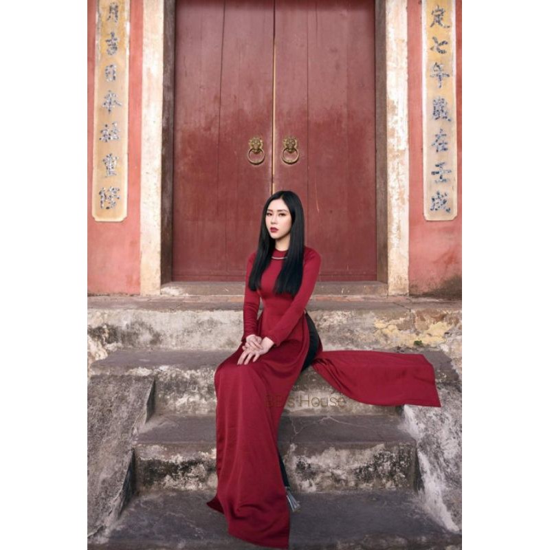 Áo dài Trang Đài màu siêu che khuyết điểm thân thể
