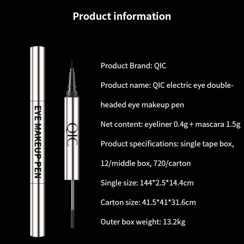 Mascara QIC chống thấm nước và mồ hôi lâu trôi thiết kế hai đầu tiện dụng | BigBuy360 - bigbuy360.vn