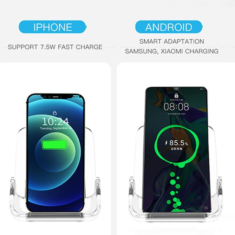 Đế Sạc Nhanh Không Dây 15w Cho Iphone 11 Pro Xs Max Xr X 8 Đứng