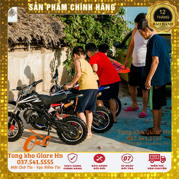 Xe cào cào mini 50cc, Xe cào cào 2 thì 50cc, Bản bánh To - Dật nổ, Nhiên liệu xăng pha nhớt