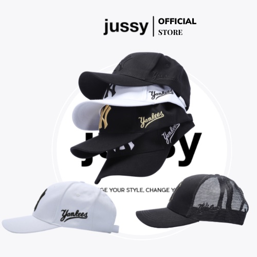 Nón Kết NY Mũ Lưỡi Trai Nam Nữ Jussy Fashion Chất Vải Cotton Thoáng Mát Kiểu Dáng Nón Unisex Form Chuẩn Đẹp