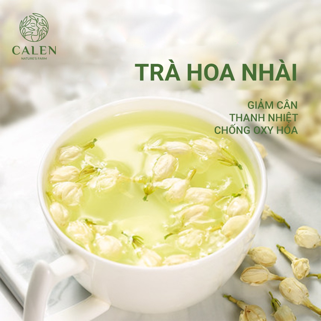 Trà Hoa Hoa Nhài Khô Calen (Hoa Lài) Giúp Giảm Tích Mỡ, Hạ Huyết Áp, Detox cơ thể
