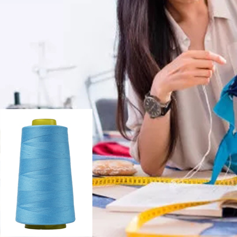 Cuộn chỉ dài 3000 yard dùng cho may thêu sửa chữa quần áo đồ jean