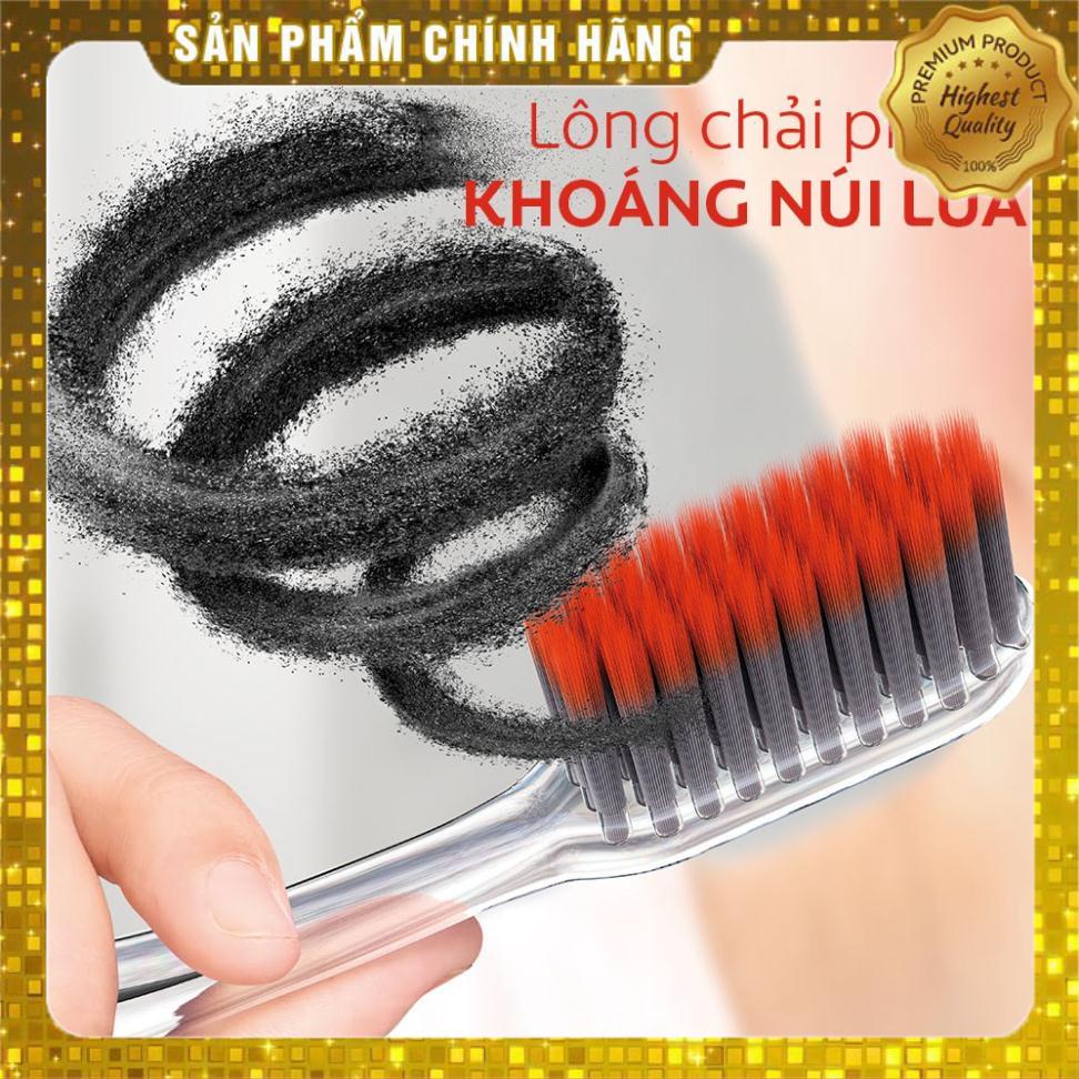 Bàn chải đánh răng Colgate SlimSoft Advanced khoáng núi lửa siêu mềm mảnh chăm sóc nướu