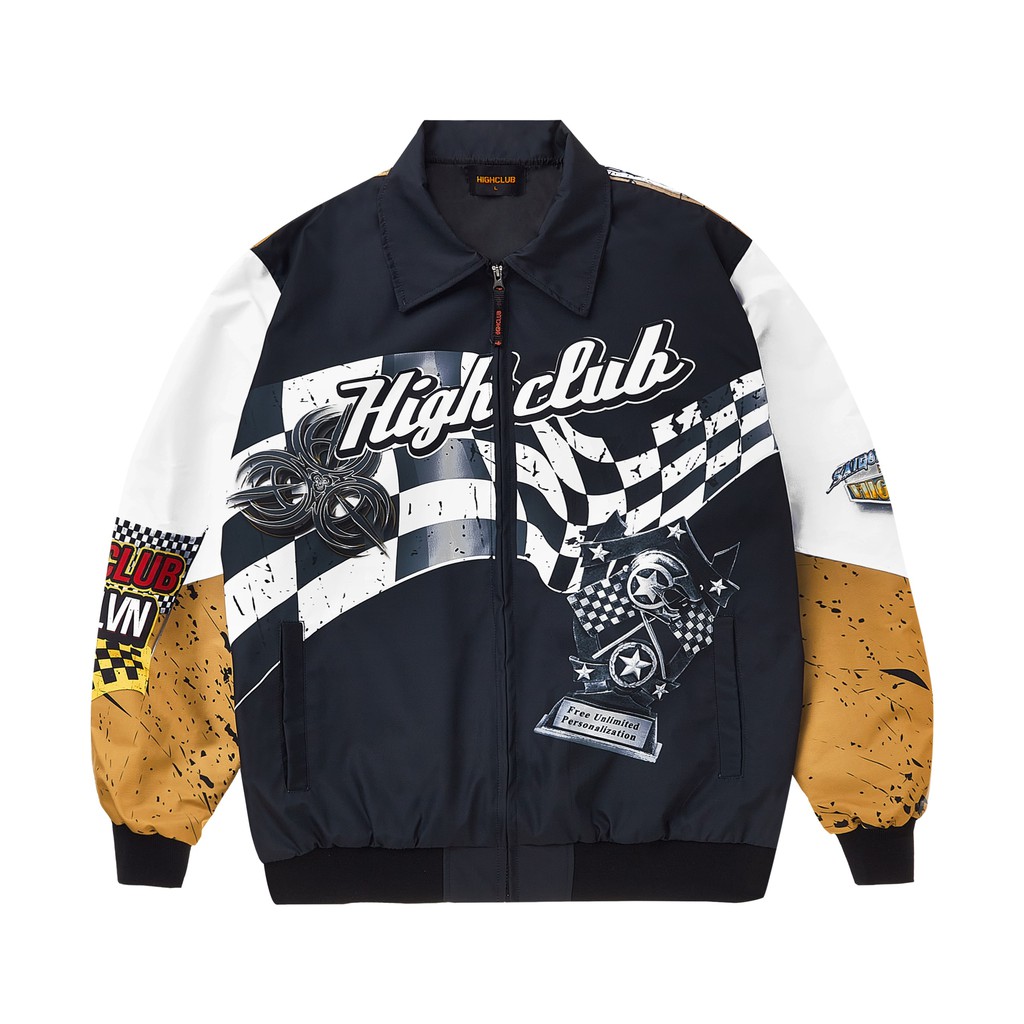 [Mã SKAMSALE06 giảm 10% tối đa 100K đơn 150K] Áo khoát Highclub Racing Overprint Jacket