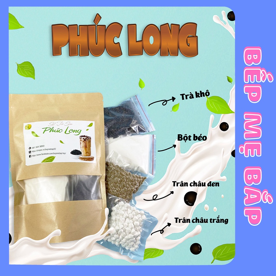 Set trà sữa Phúc Long thơm ngon, chuẩn vị - Set nấu được 2-3 lít - BẾP MẸ BẮP