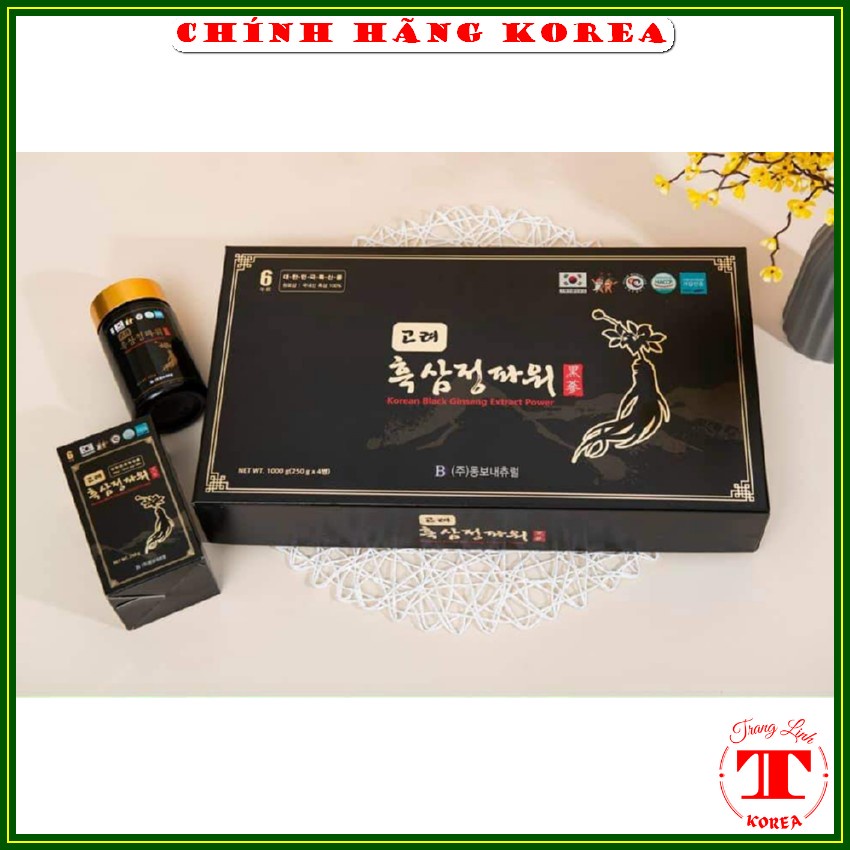Cao hắc sâm hàn quốc, hộp 4 lọ - Cao sâm Dongbo thượng hạng - Tăng đề kháng, sức khỏe, phòng ung thư - tranglinh