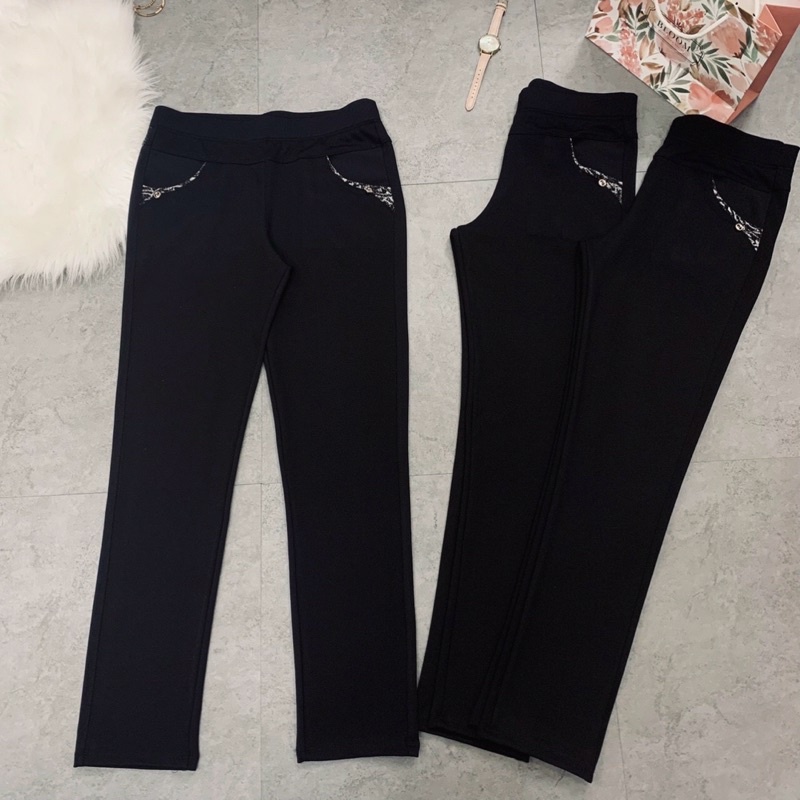 QUẦN NỮ TRUNG NIÊN CAO CẤP CHẤT KAKI THUN CO GIÃN 6 SIZE