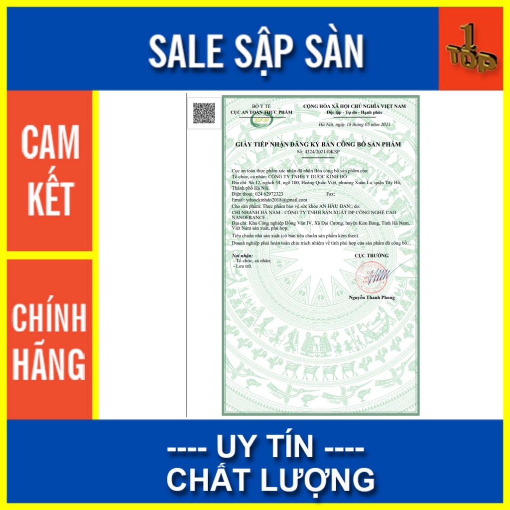 Viên Ngậm AN HẦU ĐAN Hộp 20 viên  MUA 6 TẶNG 1