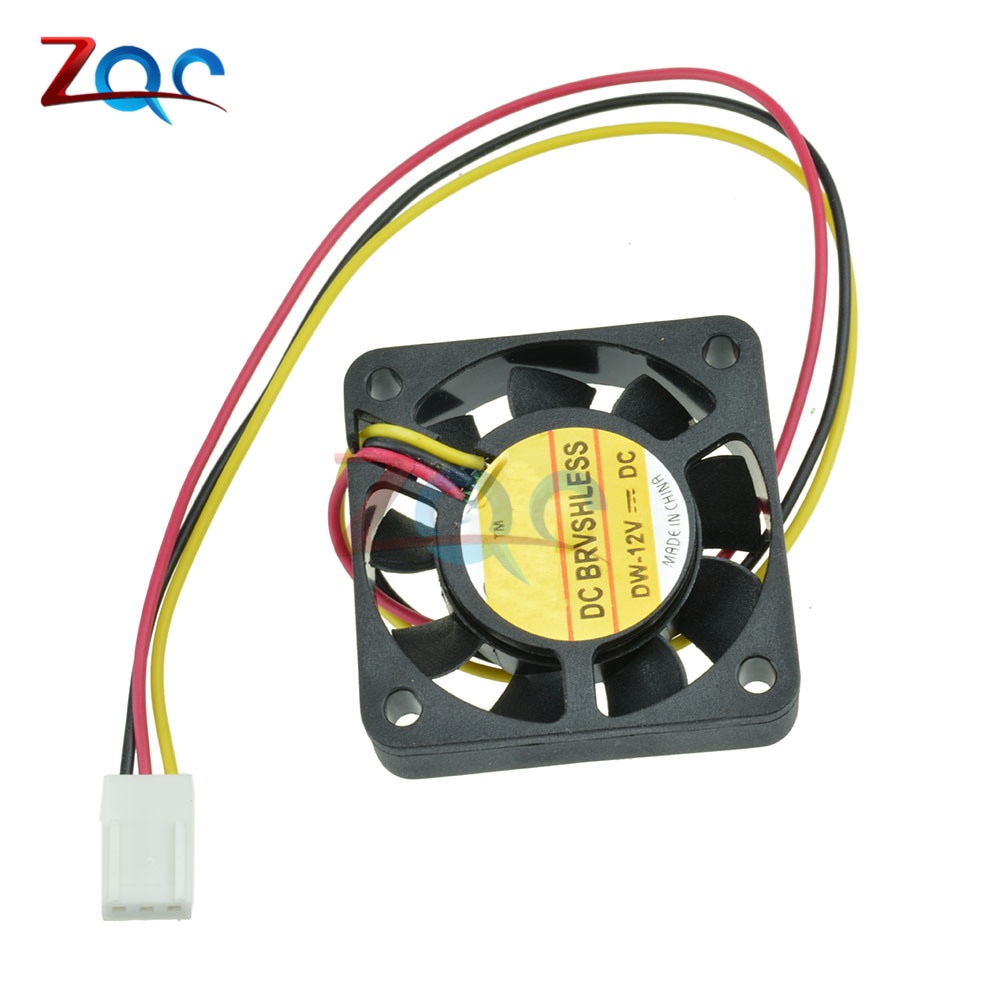Quạt Tản Nhiệt Làm Mát CPU 3Pin 12V 4CM 40MM Màu Đen Cho PC