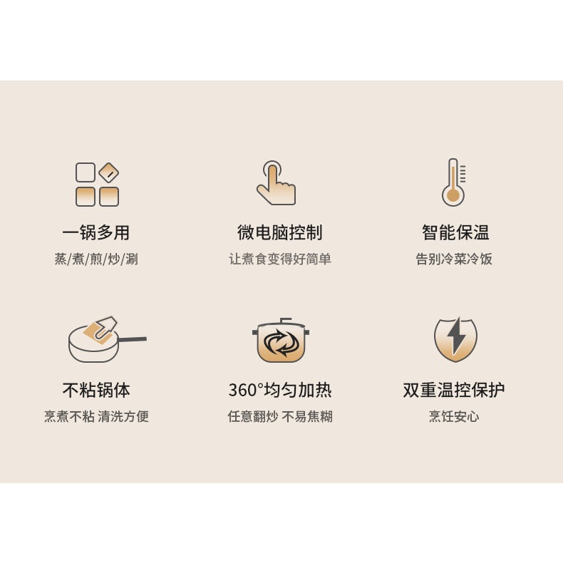 Nồi Điện Đa Năng Chống Dính Xào Rán Hấp Lẩu Lotor 18CF [CMART_GIA DỤNG TIỆN ÍCH]
