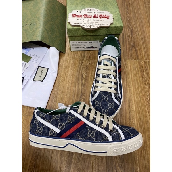 Giày nam nữ siêu câp xanh guc kj full box