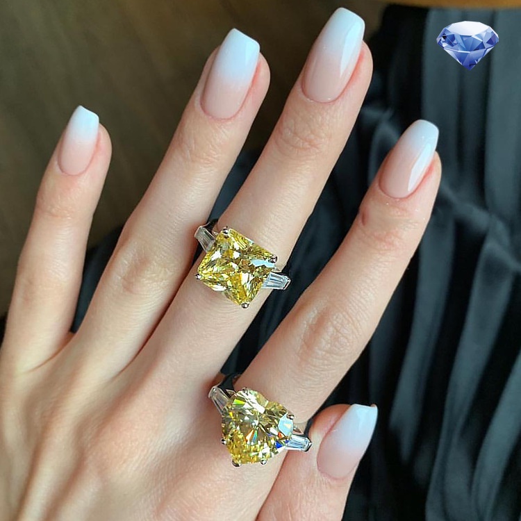 Nhẫn đeo tay đính kim cương giả lấp lánh thời trang sang trọng cho nữ
