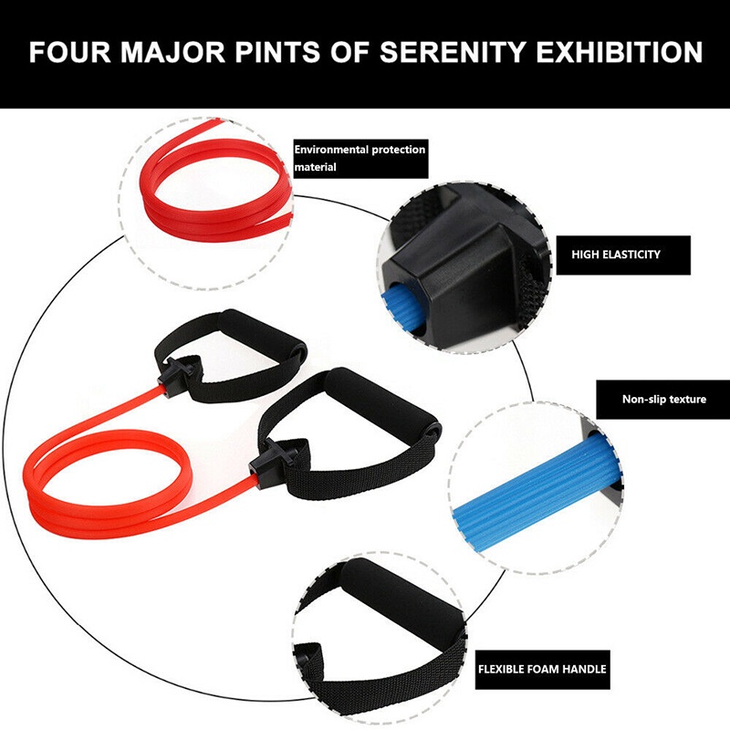 Dây Kéo Kháng Lực Co Giãn Dùng Tập Yoga / Thể Hình