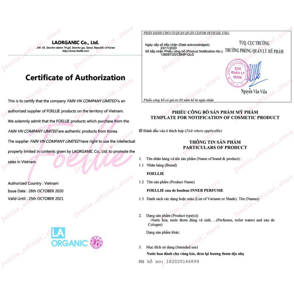 Nước Hoa Vùng Kín Foellie Eau De Bonbon 5ml - Hương Hoa Trái Cây Ngọt Ngào ~ | BigBuy360 - bigbuy360.vn