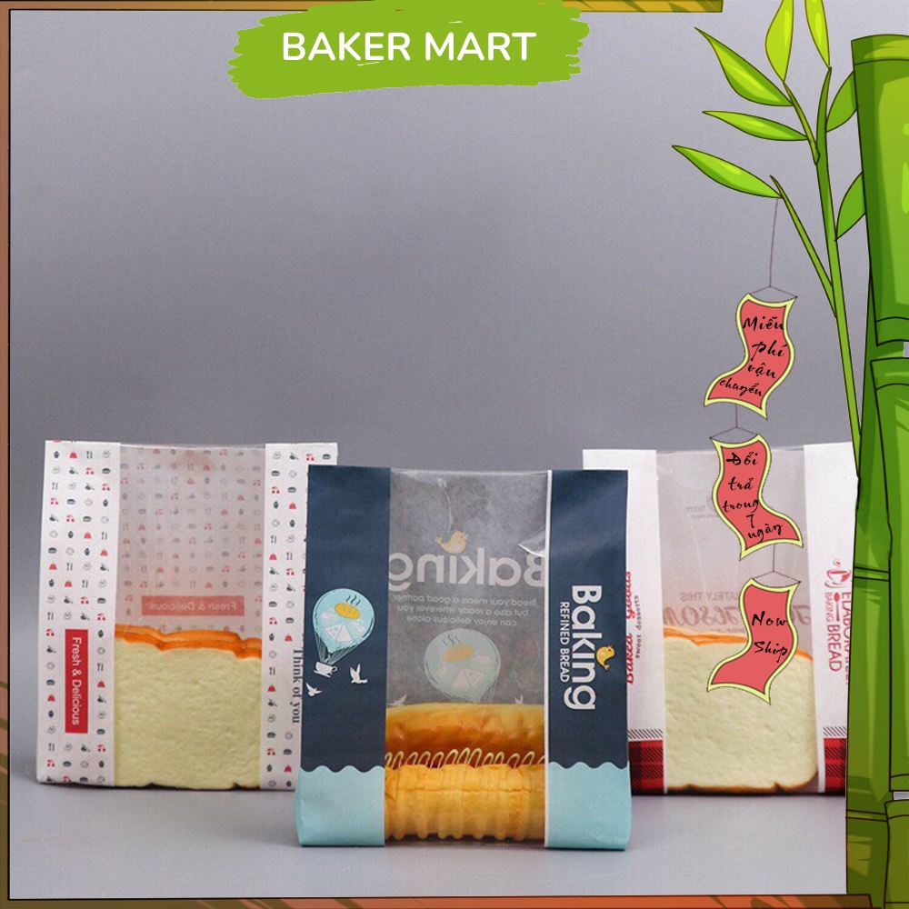 50 TÚI BÁNH MÌ, BÁNH BÔNG LAN.. NHÌN ĐƯỢC BÁNH BÊN TRONG, CÁC SIZE VÀ ĐỦ LOẠI - Dụng cụ làm bánh Baker Mart