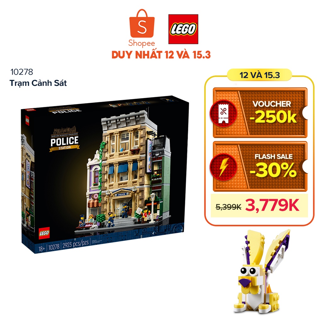 LEGO ICONS 10278 Trạm Cảnh Sát (2923 chi tiết)