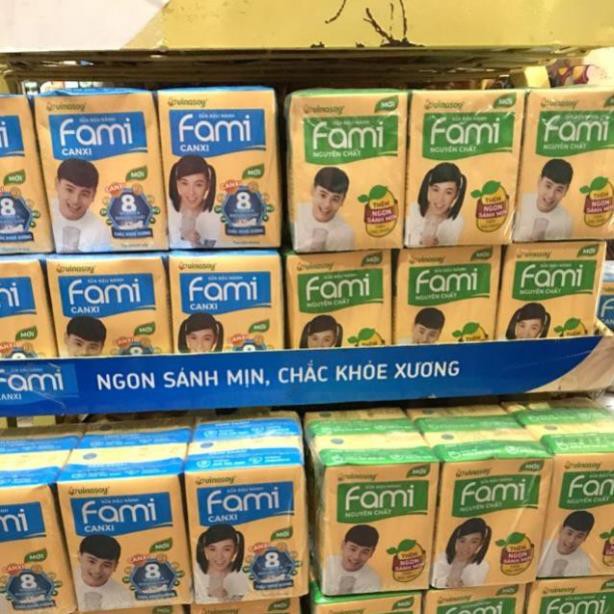 Sữa đậu nành nguyên chất Fami Lốc 6 hộp * 200ml