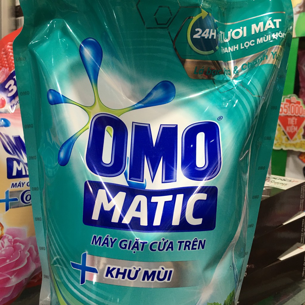 Nước giặt OMO Matic khử mùi 24h tươi mát 2.3kg (cửa trên)