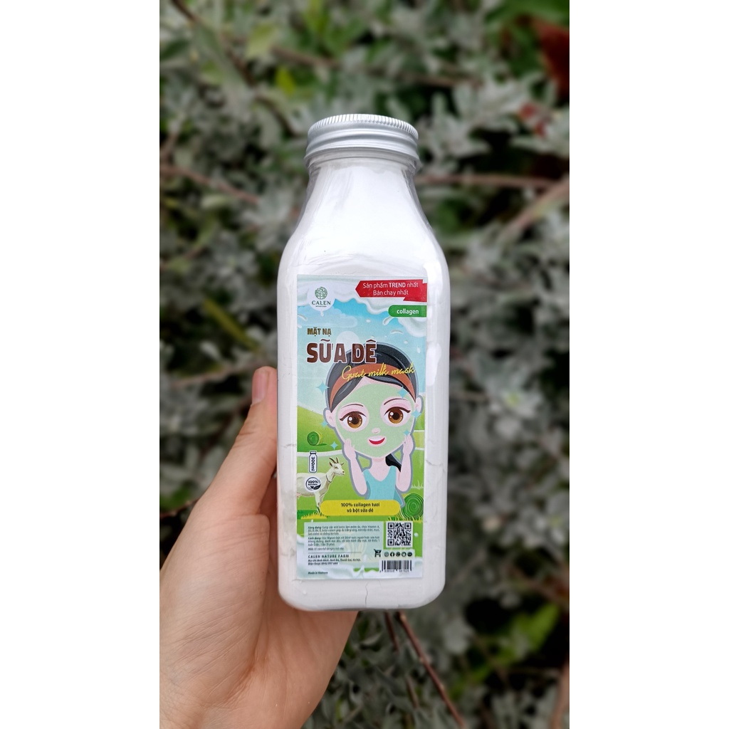 Mặt nạ sữa dê nguyên chất 100% Organic Đắp Mặt Siêu Trắng Dưỡng trắng da Mask dẻo