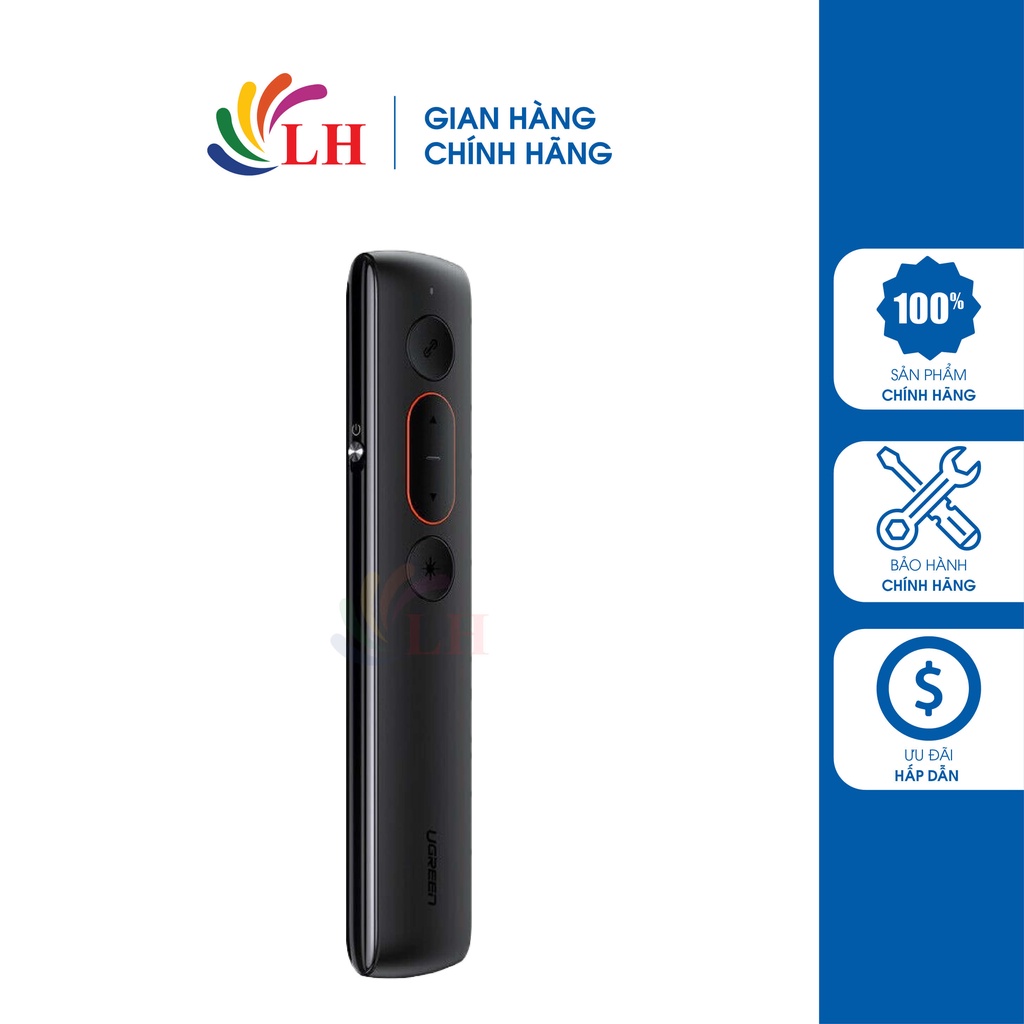 Bút trình chiếu Laser Ugreen Wireless Presenter LP180 - Hàng chính hãng - Điều khiển từ xa tiện lợi