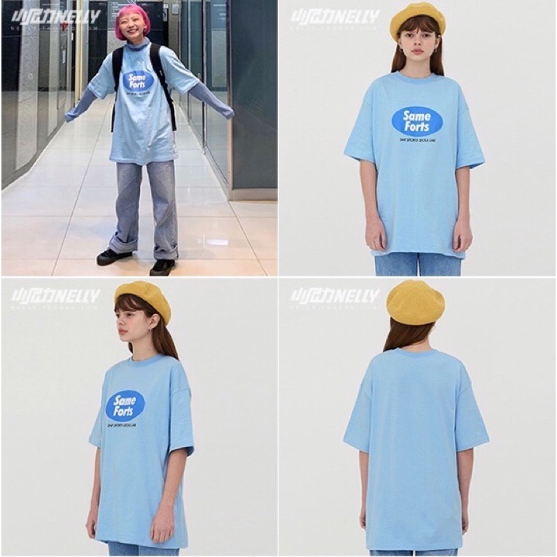 Áo phông xanh Nelly Heybig săn sale  Same Forts