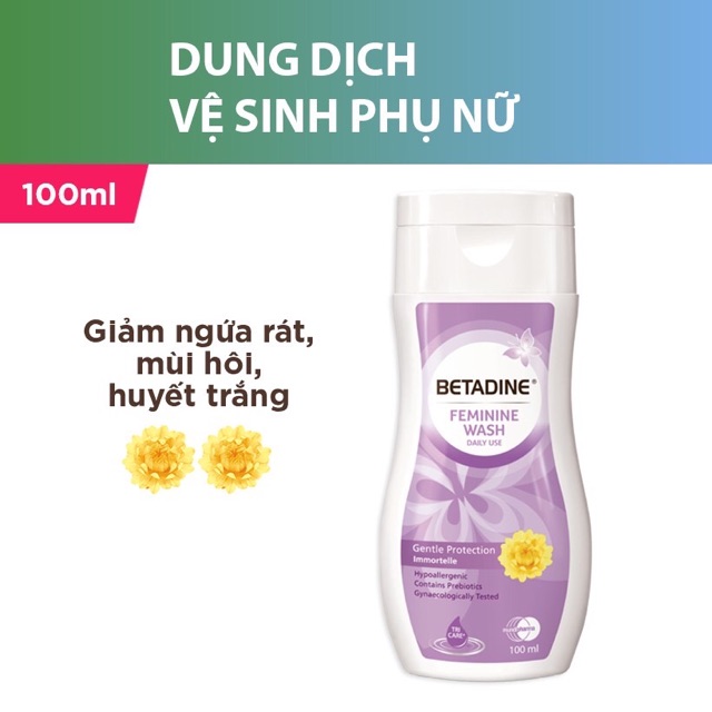 Dung dịch vệ sinh phụ nữ Betadine (CHÍNH HÃNG) 100ml / 250ml