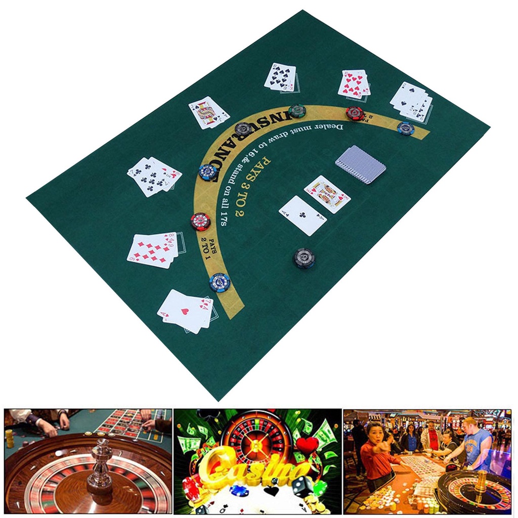 Thảm Nỉ Chơi Bài Poker Hai Mặt Chuyên Nghiệp