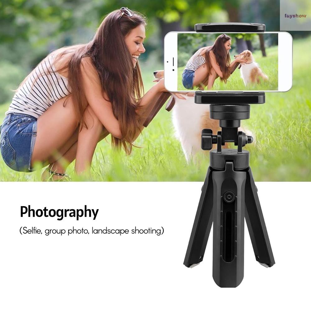 Tripod mini chỉnh được tương thích hầu hết điện thoại/camera cho phát trực tuyến