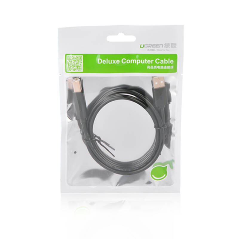 Dây máy in USB 2.0 AM sang BM UGREEN US135 |  Dễ sử dụng, không cài đặt | Bảo Hành 18 Tháng 1 Đổi 1.