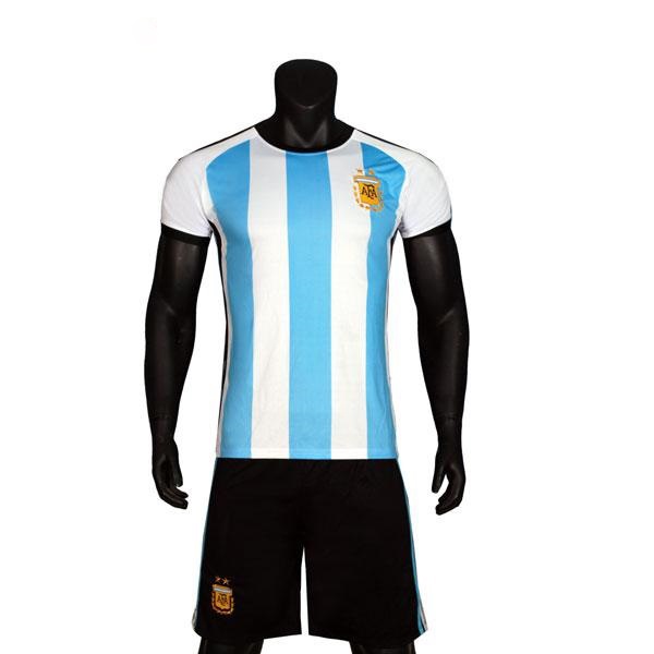 Bộ Quần áo đá banh Argentina sân nhà chất thun lạnh thấm hút mồ hôi - ViKi Sport