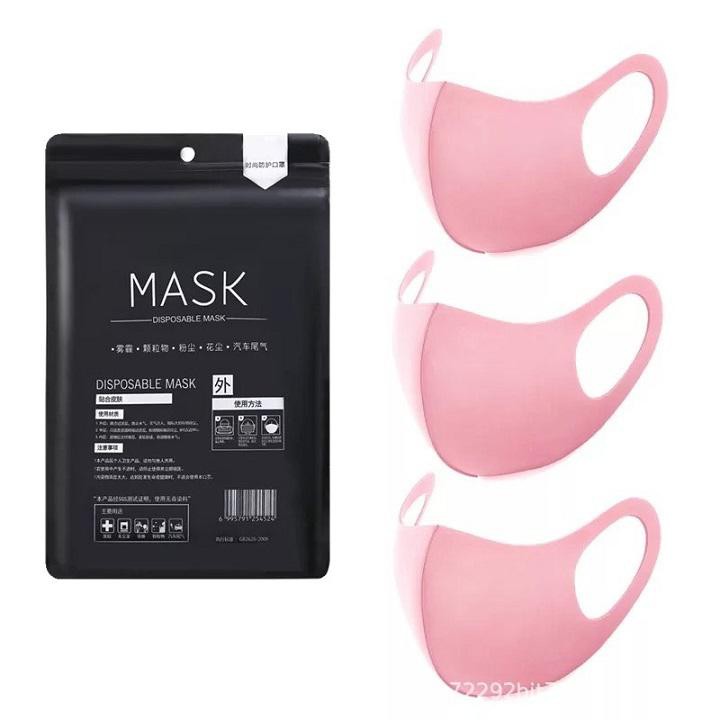 TÚI 3 CHIẾC KHẨU TRANG MASK NHẬP KHẨU CAO CẤP  88024