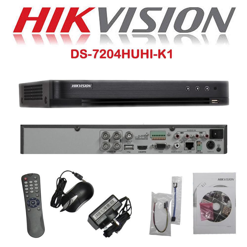 Đầu ghi hình 4/8 kênh camera HIKVISION DS-7204(8) HUHI-K1(2)/B 4/8 Kênh 5Mp chính hãng