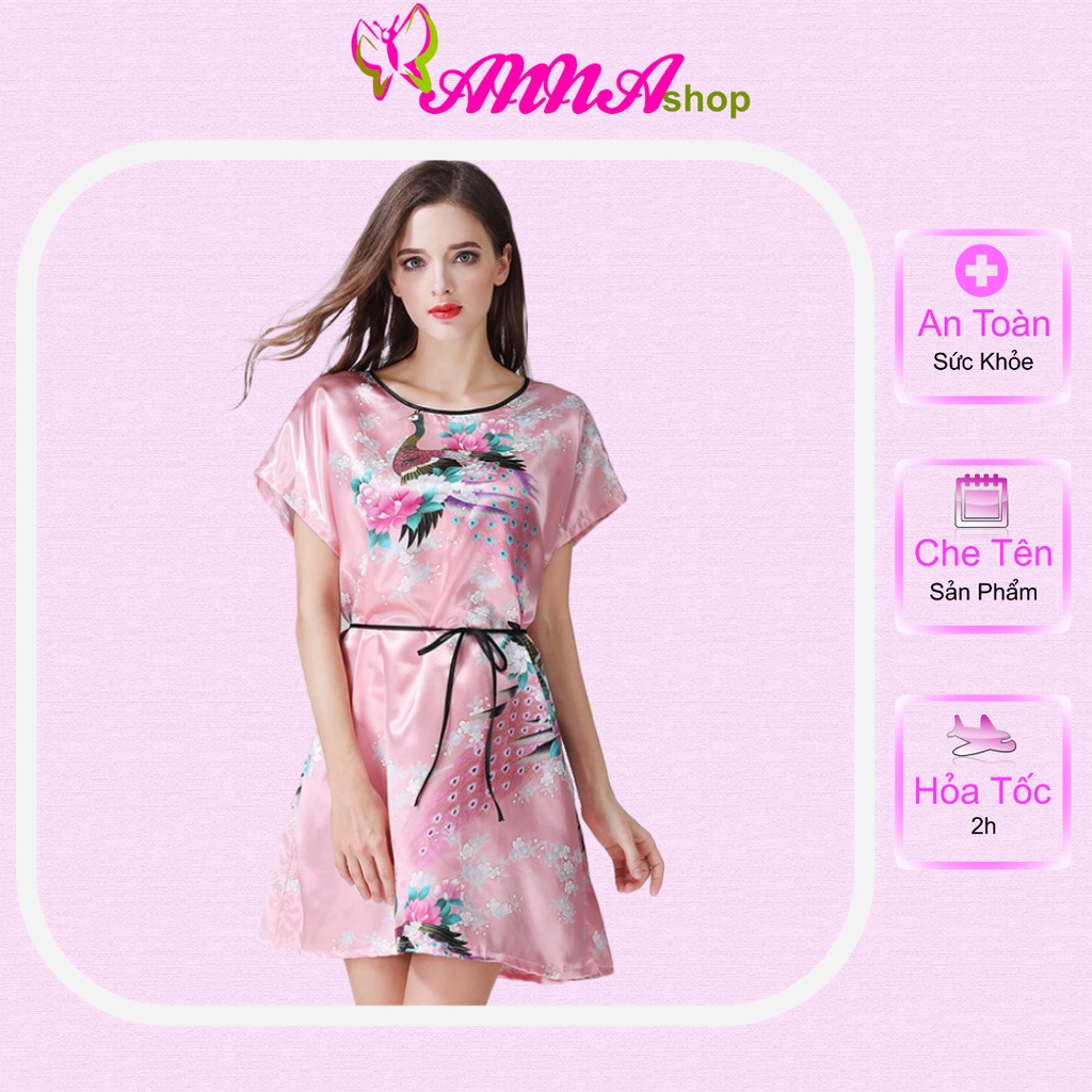 Đầm ngủ vải phi sang trọng cao cấp, trẻ trung, thoải mái, thoát mát (MS 09029) Anna Shop